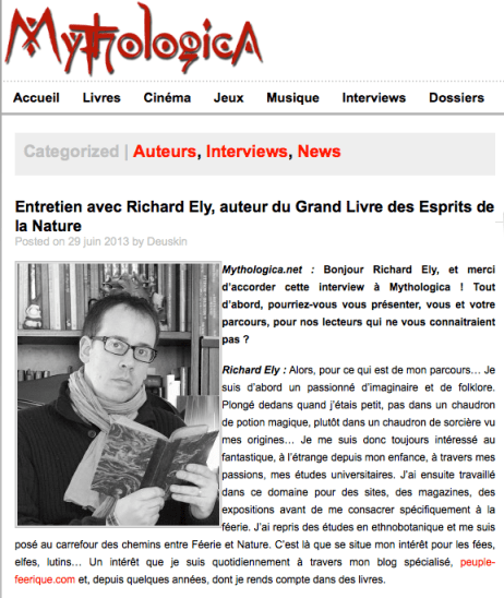 Interview de Richard Ely